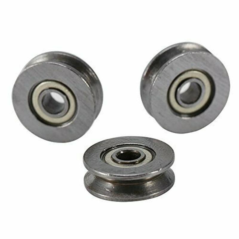 10Pcs V623ZZ Groove Guide Pulley Rail Ball Bearings For Linear Motion System E