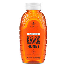 Nate'S California 100 Pure, Raw  Unfiltered Honey - 16 Oz. Squeeze Bottle - Al