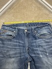 Ariat Relaxed Boot Cut Jeans Mens 36x36 Light Wash Distressed Western Denim — photo 3