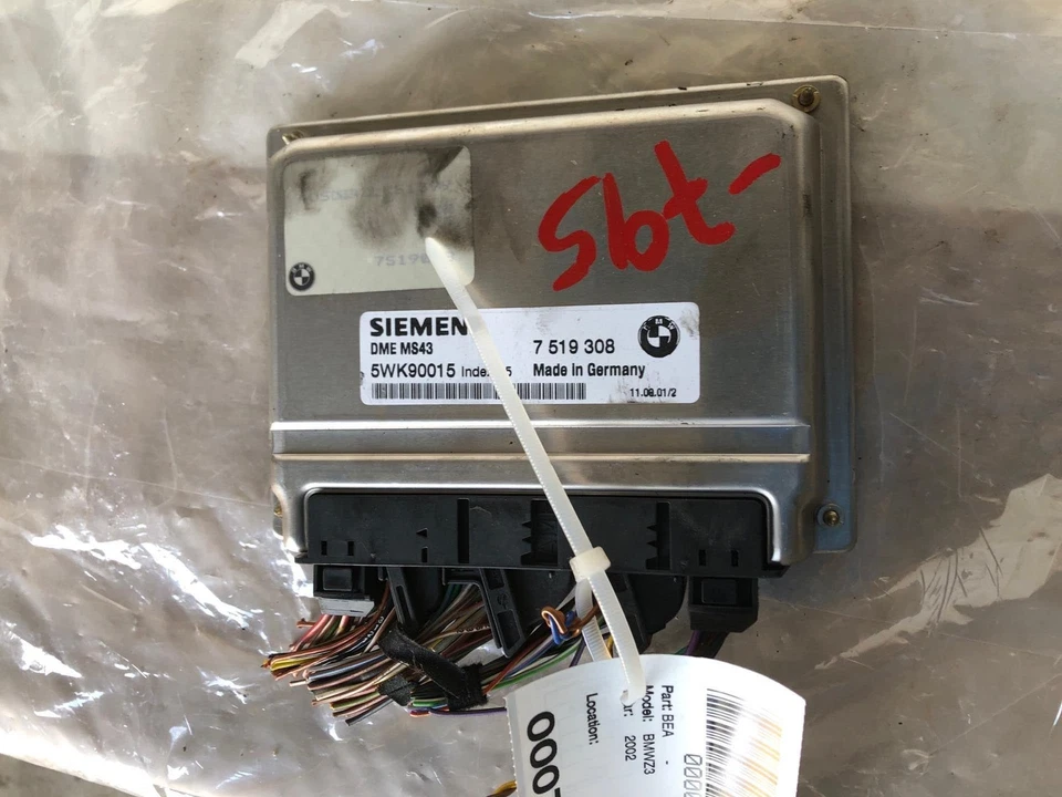 2001 - 2002 BMW Z3 ECM Engine Control Module Chassis Brain Box 7519308 OEM - Image 3 of 4