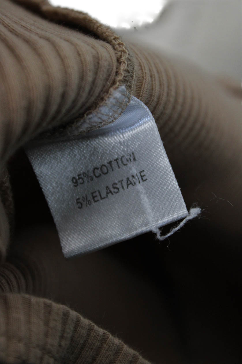 Rhythm Womens Beige Striped Basic Long Sleeve T-S… - image 5