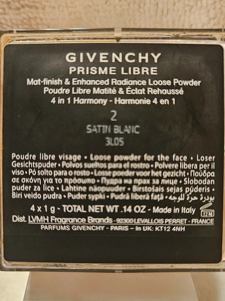Givenchy Prisme Libre Loose Powder/#2 Satin Blanc/Travel Size .14oz/Old Formula - Image 4 of 4