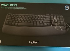 Logitech Wave Keys Ergonomic Wireless Keyboar...