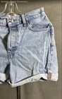 Frame Women's Light Blue Denim High Rise Cuffed Shorts Size 25 — photo 2
