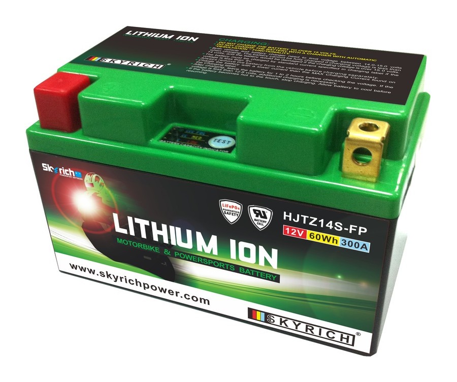 Batterie SKYRICH LTZ14S Lithium-Ion 12V pour moto routière et sportive haute densité