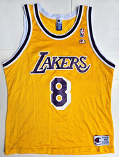 Champion NBA Los Angeles LA Lakers Kobe Bryant #8 Jersey Mens Sz 44 Vtg 90s