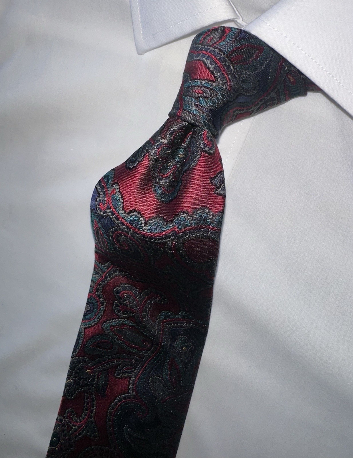 Immaculate Nordstrom Robert Talbott  Burgundy Pai… - image 1