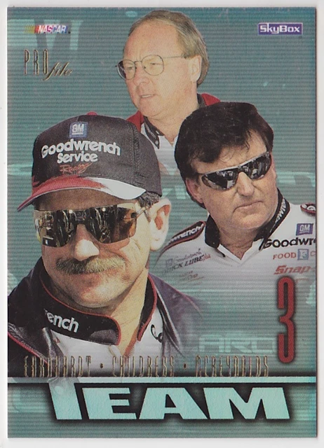 1997 Skybox Profile Team #T4 Dale Earnhardt Richard Childress Larry McReynolds