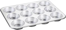 Proudly Made in USA 12-Cup Muffin Pan - Rust-Free Aluminum for Perfect Baking