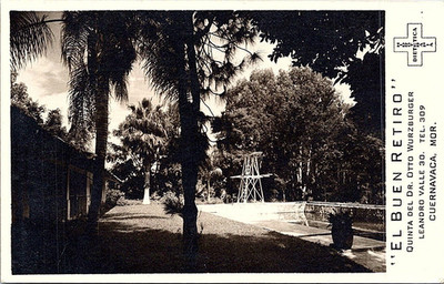Vintage Postcard RPPC El Buen Retiro Quinta Otto Wurzburger Cuernavaca Mexico Y2