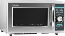 Sharp R-21LCFS Medium-Duty Commercial Microwave Oven with Dial Timer