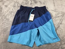 NWT Nike Men's Color Surge 9-inch Swim Trunks Lined Shorts w/pockets Sz Large