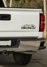 AWD All Wheel Drive Sticker Vinyl Decal - 4x4 Wheel Drive Car Window
