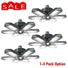 12000000LM LED Garage Light Deformable Bulb Super Bright Work Shop Ceiling Light