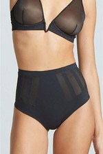 New Women's COMMANDO Black Luxe Control Thong Size XS