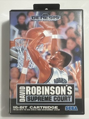 David Robinson's Supreme Court (Sega Genesis) CIB Complete *NICE SHAPE* Tested