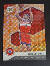2020-21 Panini Mosaic #69 Bradley Beal Mosaic Reactive Orange Wizards