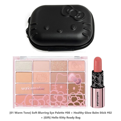 WAKEMAKE Lip & Eye Kit HELLO KITTY BLACK Edition K-Beauty | eBay
