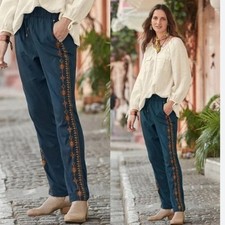 Sundance  Perfectly Nomadic Embroidered Pants