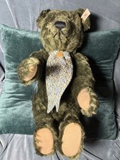 Steiff LMTD Harrods Centenary Teddy Bear Musical Box 16 Mohair /Suede 00262