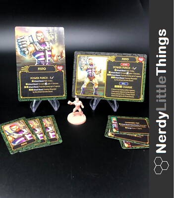 Clash for Eternia Kickstarter - Masters of the Universe - Fisto Figure & Cards
