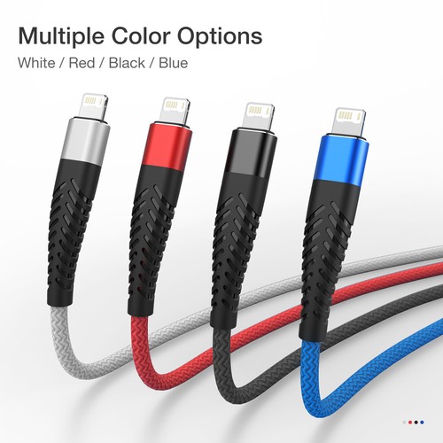 Cavo USB intrecciato ricarica rapida cavo ricarica rapida per iPhone 13 14 Pro Max iPad - Foto 11 di 15