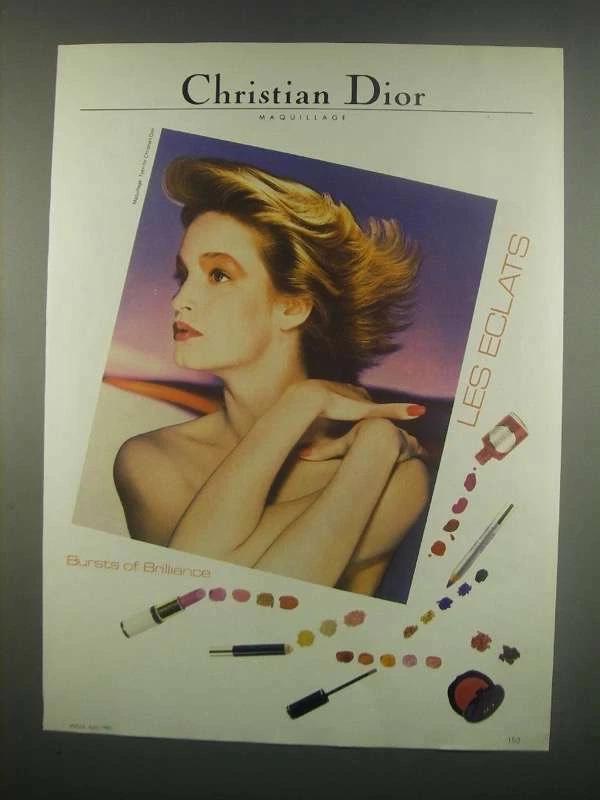 Publicité maquillage Christian Dior Les Eclats 1984   Brillance