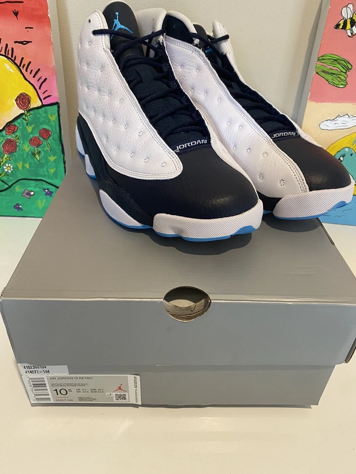 Jordan 13 Retro 'Obsidian' Powder Blue New (US10.5 Mens) - image 4 of 4