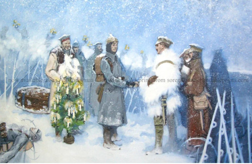 The Christmas Truce 1914 ltd edition print