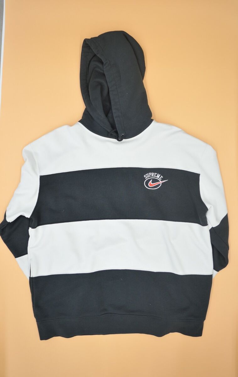 19ss supreme nike stripe sweatshirt