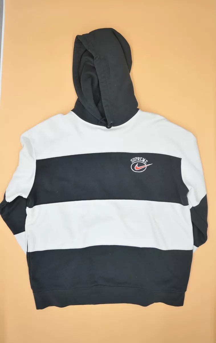 SUPREME X NIKE STRIPE HOODED SWEATSHIRT SS19