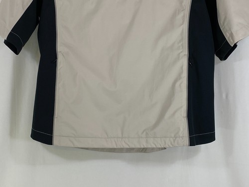 Dryjoys FootJoy Women M Sand Black 1/4 Zip Short Sleeve Golf Jacket Shirt NWT - Picture 3 of 14