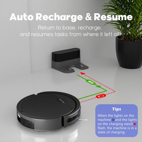 Robot Vacuum And Mop, 3 In 1 Combo Cleaner For Home With Pet Hair And Hard Floor - Picture 37 of 53