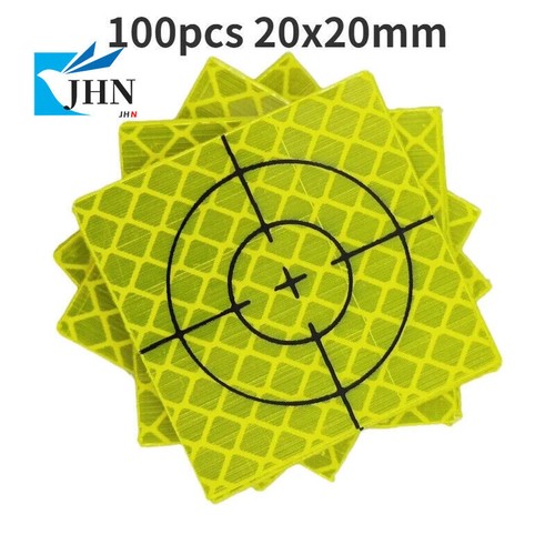 100pcs 60/20/30/40/50 /80/100mm Green Reflector Sheet For Total Station Survey - Picture 6 of 19