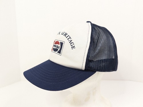Pepsi Cola Italian Heritage Mesh Snapback Trucker Hat Young Ann Korea 70s 80s - Picture 3 of 24