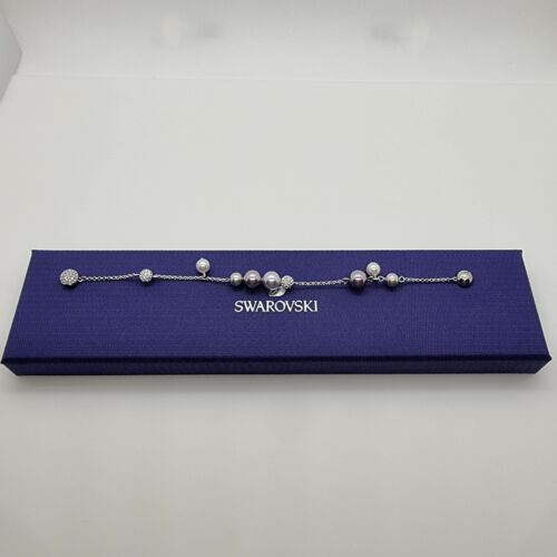 Swarovski Remix Pearl 2 Armband Perlen lila purple Gr. M Strand Bracelet 5463191 - Bild 3 von 9
