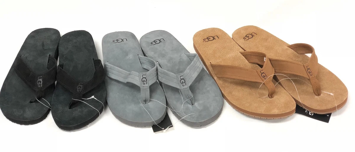 Flip Flop Black Suede Sandals for Men for sale | eBay