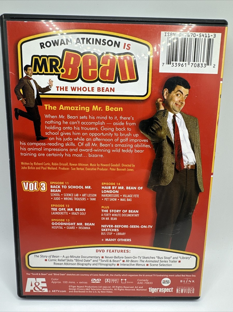 Mr. Bean - The Whole Bean Volume 3 (DVD, 2003) Rowan