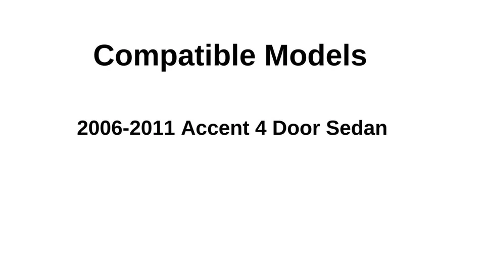 Se adapta a Hyundai Accent 2006-2011 sedán lado del pasajero puerta trasera derecha ventana de vidrio Foto 3 de 4