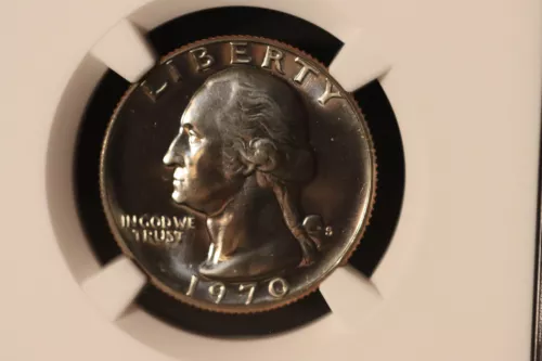 1970 S WASHINTON QUARTER NGC PF 67