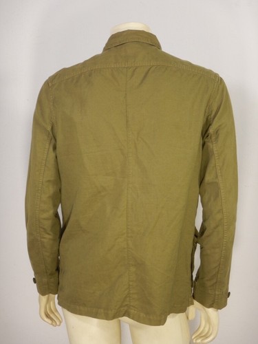 WALLACE & BARNES Green Cotton Linen Blend M65 Jungle Jacket Size MEDIUM - Picture 4 of 7