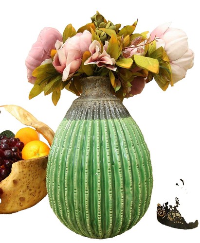 Charming White Ceramic Bow Vase, 5.11" X 5.11" X 9.64" - Ideal For Decorative Bouquets Round ENHD10004 - The Home Depot