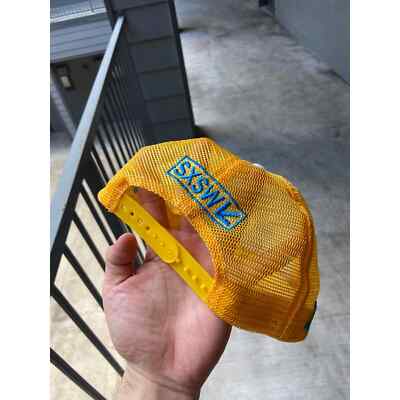AWGE SXSW Mercedes Benz Flames Trucker Hat SnapBack Yellow White A