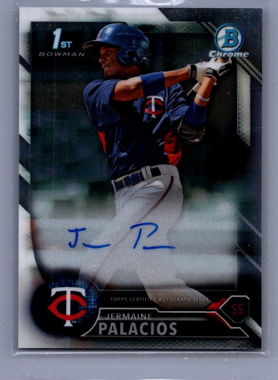 2016 Bowman Chrome #BCAP-JP Jermaine Palacios Prospects Autographs