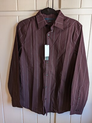 Button Down Perry Ellis Total Stretch Shirt Perry Ellis Men's