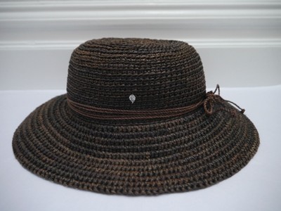 HELEN KAMINSKI Brown Braided Raffia Sun Hat Tilly Raffia Braid Sun Hat - Nougat/Cream | Helen Kaminski US main image 4