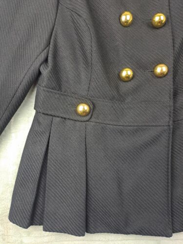 Evie Collection Womens Black Milittary Style Coat Size UK 14 VGC - Picture 5 of 18