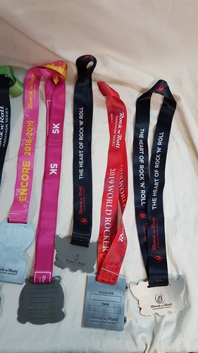 Job Lot 10x ROCK 'n' ROLL Assorted Marathon Medal Lanyards (#2) - Picture 7 of 16