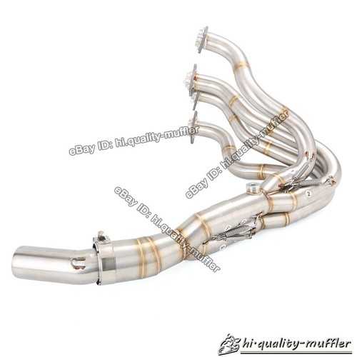 Exhaust Header Pipe Link Muffler For Kawasaki Ninja ZX6R ZX-6R ZX636 2009-2024 - Picture 11 of 11