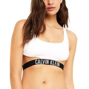 calvin klein white bikini top